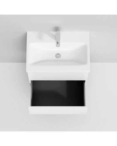 Тумба с раковиной белый глянец 61 см Am.Pm Gem M90FHX06022WG + M90WCC0602WG