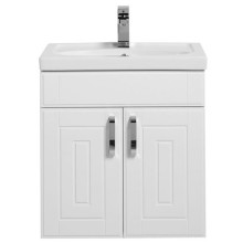 Тумба под раковину Aquanet Рондо 60 189156 подвесная Белая