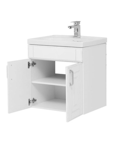 Тумба под раковину Aquanet Рондо 60 189156 подвесная Белая