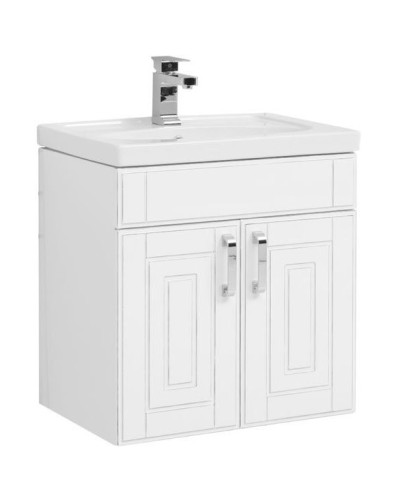 Тумба под раковину Aquanet Рондо 60 189156 подвесная Белая