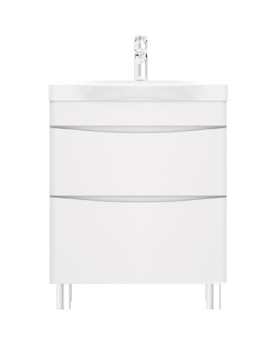 Тумба с раковиной белый глянец 65 см Am.Pm Like M80FSX0652WG + M80WCC0652WG