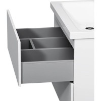 Тумба с раковиной белый глянец 76 см Am.Pm Gem M90FHX07522WG + M90WCC0752WG