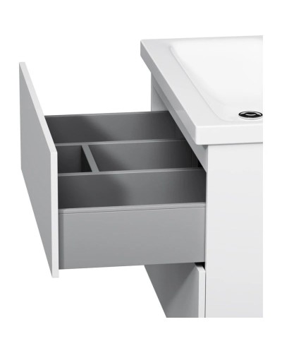Тумба с раковиной белый глянец 76 см Am.Pm Gem M90FHX07522WG + M90WCC0752WG