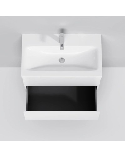 Тумба с раковиной белый глянец 76 см Am.Pm Gem M90FHX07522WG + M90WCC0752WG