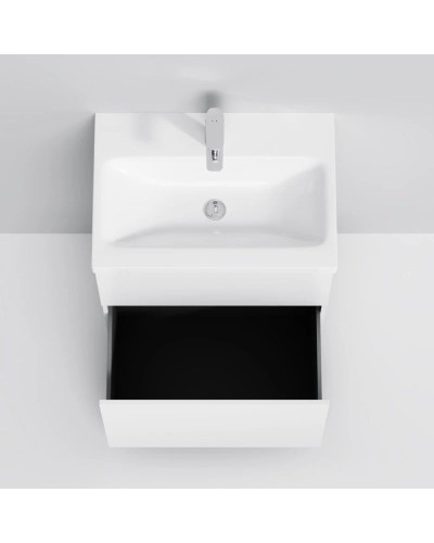 Тумба с раковиной белый глянец 61 см Am.Pm Gem M90FSX06022WG32 + M90WCC0602WG