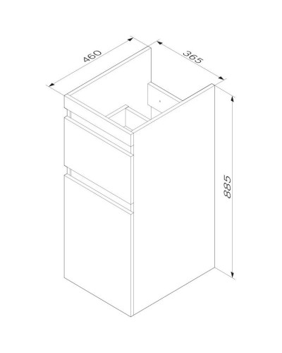 Тумба с раковиной белый глянец 100 см Am.Pm X-Joy M85AFSX0402WG + M85AWPL1001WG
