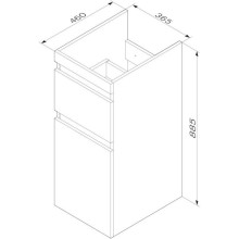 Тумба с раковиной белый глянец 100 см Am.Pm X-Joy M85AFSX0402WG + M85AWPR1001WG