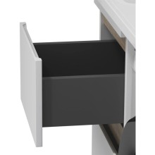 Тумба с раковиной белый глянец 100 см Am.Pm X-Joy M85AFSX0402WG + M85AWPR1001WG