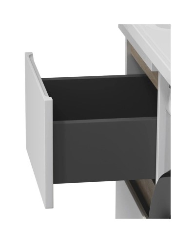 Тумба с раковиной белый глянец 100 см Am.Pm X-Joy M85AFSX0402WG + M85AWPR1001WG