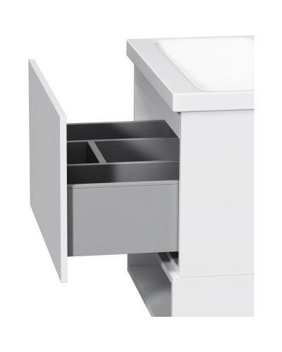 Тумба с раковиной белый глянец 61 см Am.Pm Gem M90FHX06021WG + M90WCC0602WG