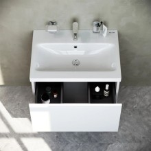 Тумба с раковиной белый глянец 61 см Am.Pm Gem M90FHX06021WG + M90WCC0602WG