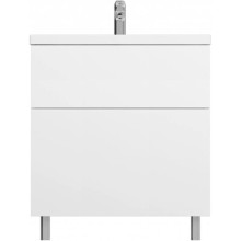 Тумба с раковиной белый глянец 76 см Am.Pm Gem M90FSX07522WG32 + M90WCC0752WG