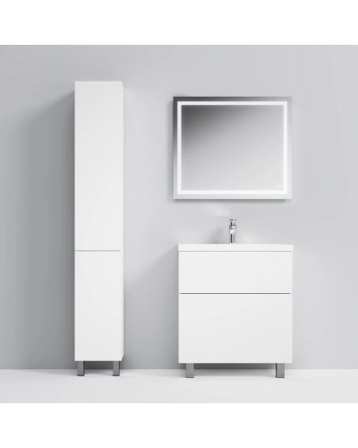 Тумба с раковиной белый глянец 76 см Am.Pm Gem M90FSX07522WG32 + M90WCC0752WG