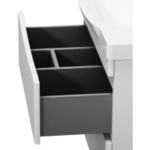 Тумба с раковиной белый глянец 80 см Am.Pm Like M80FHX0802WG + M80WCC0802WG