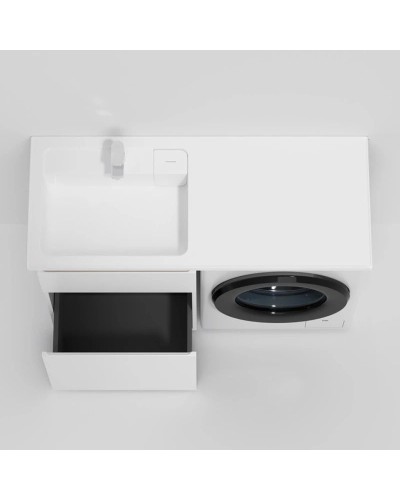 Тумба с раковиной белый глянец 120 см Am.Pm X-Joy M85AFSX0602WG + M85AWPL1201WG