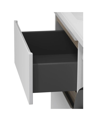 Тумба с раковиной белый глянец 120 см Am.Pm X-Joy M85AFSX0602WG + M85AWPR1201WG