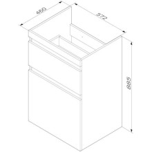 Тумба с раковиной белый глянец 120 см Am.Pm X-Joy M85AFSX0602WG + M85AWPR1201WG