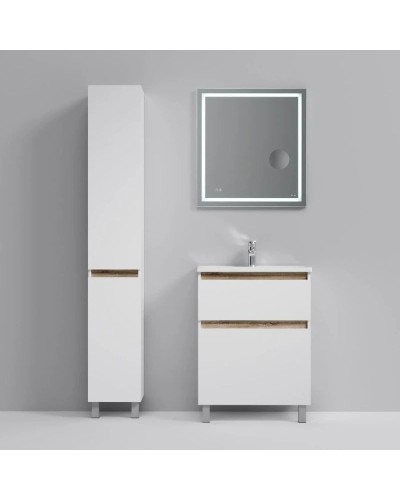 Тумба с раковиной белый глянец 65 см Am.Pm X-Joy M85AFSX0652WG + M85AWCC0652WG