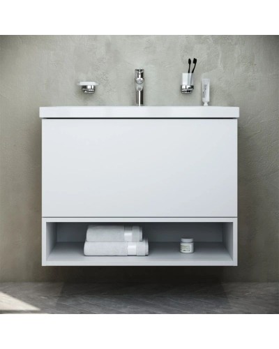 Тумба с раковиной белый глянец 76 см Am.Pm Gem M90FHX07521WG + M90WCC0752WG