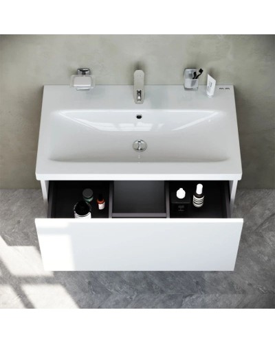 Тумба с раковиной белый глянец 76 см Am.Pm Gem M90FHX07521WG + M90WCC0752WG