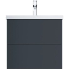 Тумба с раковиной графит матовый 60 см Am.Pm Gem M90FHX06022GM + M90WCC0602WG