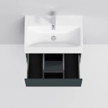 Тумба с раковиной графит матовый 60 см Am.Pm Gem M90FHX06022GM + M90WCC0602WG