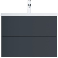 Тумба с раковиной графит матовый 76 см Am.Pm Gem M90FHX07522GM + M90WCC0752WG