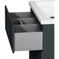 Тумба с раковиной графит матовый 76 см Am.Pm Gem M90FSX07522GM32 + M90WCC0752WG
