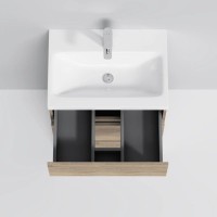 Тумба с раковиной светлый дуб 61 см Am.Pm Gem M91FSX0602OF + M90WCC0602WG