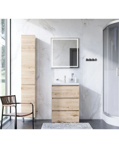 Тумба с раковиной светлый дуб 61 см Am.Pm Gem M91FSX0602OF + M90WCC0602WG