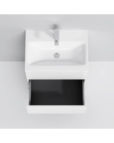 Тумба с раковиной белый глянец 61 см Am.Pm Gem M91FSX0602WG + M90WCC0602WG