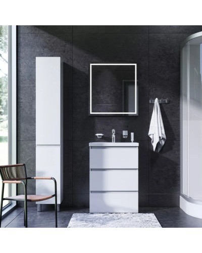 Тумба с раковиной белый глянец 61 см Am.Pm Gem M91FSX0602WG + M90WCC0602WG