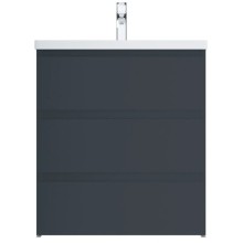 Тумба с раковиной графит матовый 76 см Am.Pm Gem S M91FSX0752GM + M90WCC0752WG