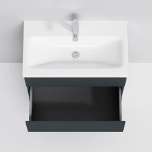 Тумба с раковиной графит матовый 76 см Am.Pm Gem S M91FSX0752GM + M90WCC0752WG