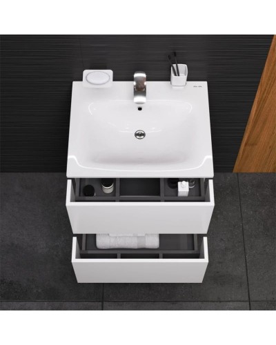 Тумба с раковиной белый глянец 61 см Am.Pm Spirit V2.0 M70AFHX0602WG + M70AWCC0602WG