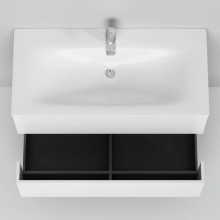 Тумба с раковиной белый глянец 101 см Am.Pm Spirit V2.0 M70AFHX1002WG + M70AWCC1002WG