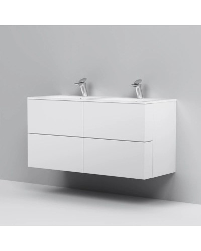 Тумба с раковиной белый глянец 121 см Am.Pm Spirit V2.0 M70AFHD1202WG + M70AWCD1202WG