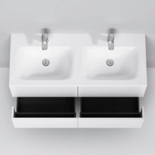 Тумба с раковиной белый глянец 121 см Am.Pm Spirit V2.0 M70AFHD1202WG + M70AWCD1202WG