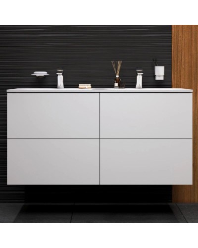 Тумба с раковиной белый глянец 121 см Am.Pm Spirit V2.0 M70AFHD1202WG + M70AWCD1202WG