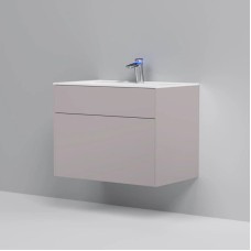 Тумба с раковиной серый матовый 80,8 см Am.Pm Inspire 2.0 M50AFHX0803EGM + M50AWPX0801WG
