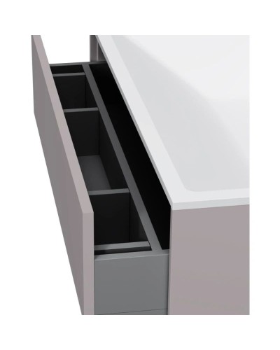 Тумба с раковиной серый матовый 80,8 см Am.Pm Inspire 2.0 M50AFHX0803EGM + M50AWPX0801WG