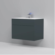 Тумба с раковиной графит матовый 80,8 см Am.Pm Inspire 2.0 M50AFHX0803GM + M50AWPX0801WG