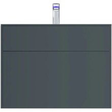 Тумба с раковиной графит матовый 80,8 см Am.Pm Inspire 2.0 M50AFHX0803GM + M50AWPX0801WG