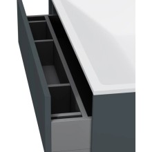 Тумба с раковиной графит матовый 80,8 см Am.Pm Inspire 2.0 M50AFHX0803GM + M50AWPX0801WG