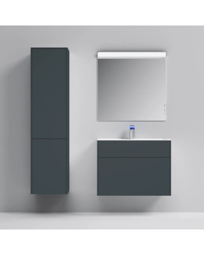 Тумба с раковиной графит матовый 80,8 см Am.Pm Inspire 2.0 M50AFHX0803GM + M50AWPX0801WG