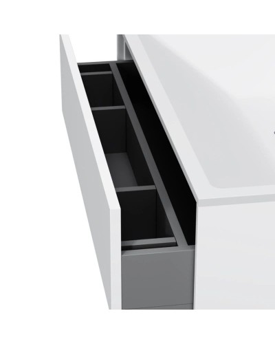 Тумба с раковиной белый матовый 80,8 см Am.Pm Inspire 2.0 M50AFHX0803WM + M50AWPX0801WG