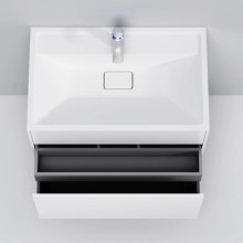 Тумба с раковиной белый матовый 80,8 см Am.Pm Inspire 2.0 M50AFHX0803WM + M50AWPX0801WG