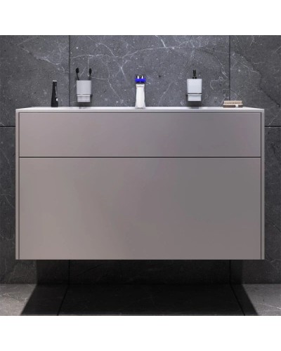 Тумба с раковиной серый матовый 100,8 см Am.Pm Inspire 2.0 M50AFHX1003EGM + M50AWPX1001WG