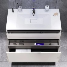 Тумба с раковиной белый матовый 100,8 см Am.Pm Inspire 2.0 M50AFHX1003WM + M50AWPX1001WG