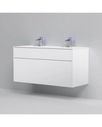 Тумба с раковиной белый матовый 120,8 см Am.Pm Inspire 2.0 M50AFHX1203WM + M50AWPC1201WG